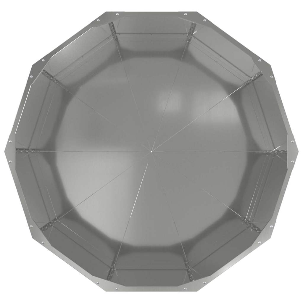Jardinera Plateado 90 X 90 X 50 Cm Acero Galvanizado_5