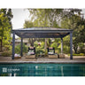 Gazebo sombreado Dallas 360x843 cm