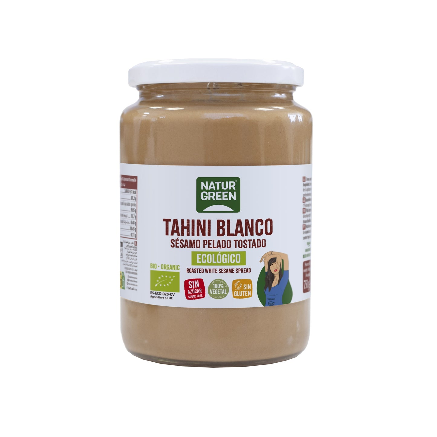 Creme de Tahini Branco sem glúten Naturgreen 800 g