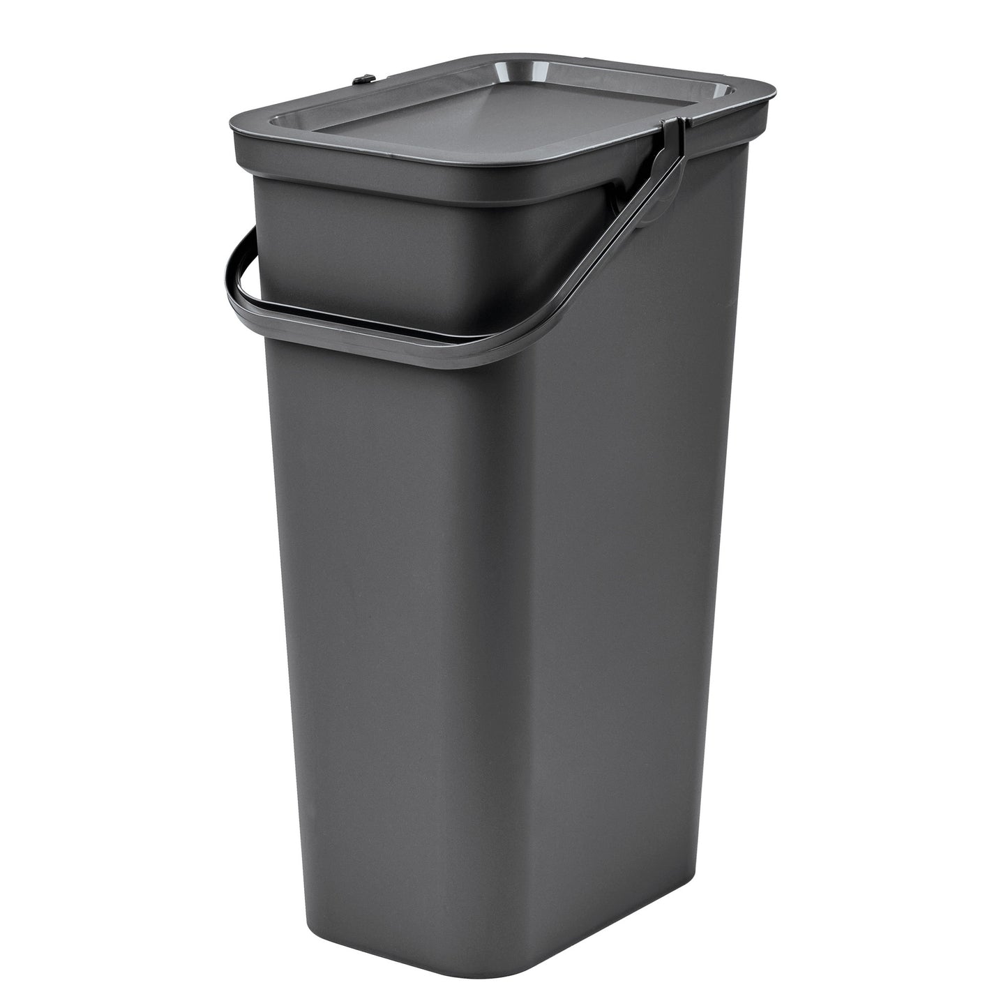 Set De 2 Papeleras moda 40l Grafito Con Asa