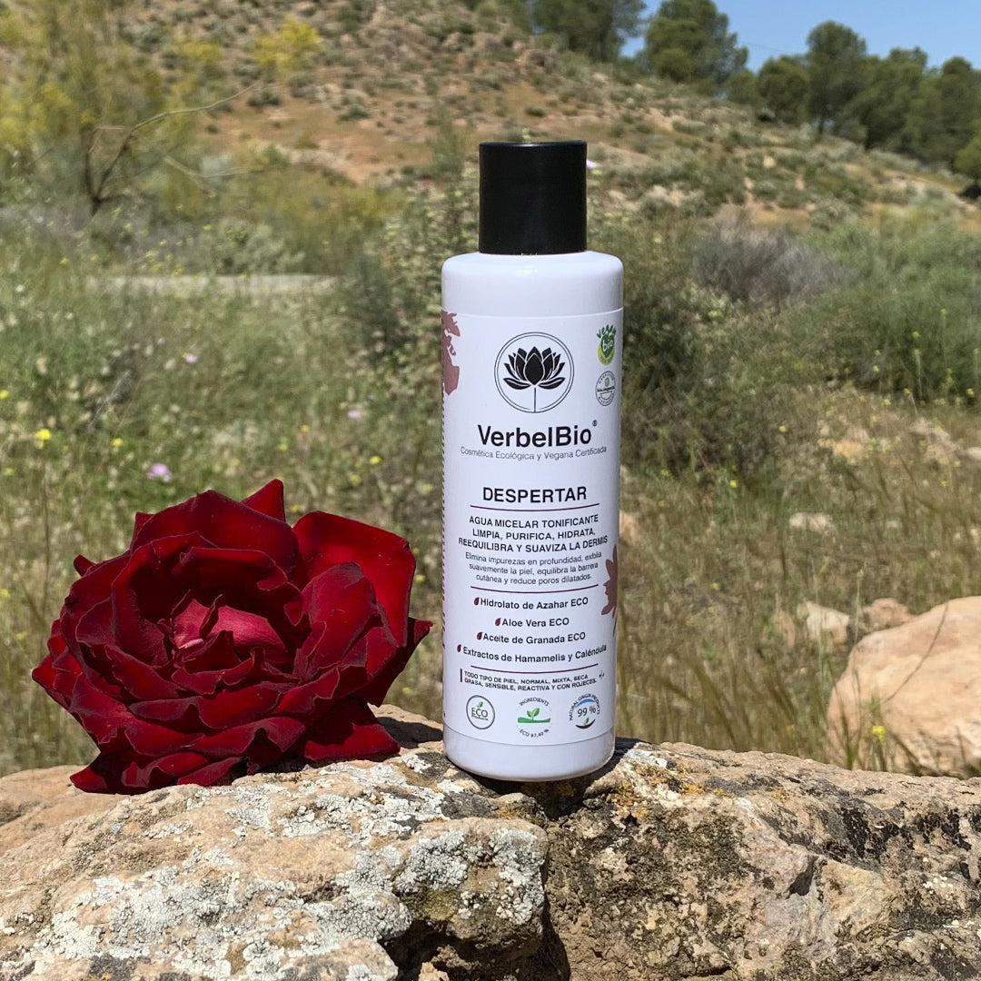 Agua Micelar / Tónico Facial Natural. Despertar VerbelBio - Purificante y Calmante. Con Azahar, Caléndula y Hamamelis._2