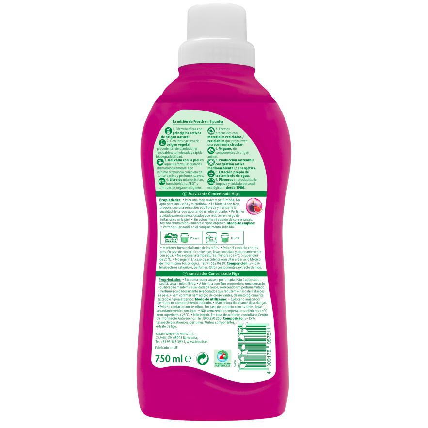 Amaciador de Roupa Concentrado Frosch Fig 750 ml