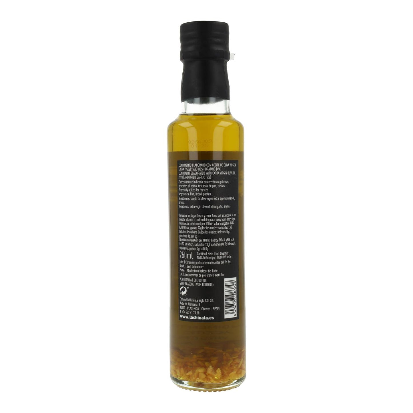 Óleo Temperado de Alho La Chinata 250 ml