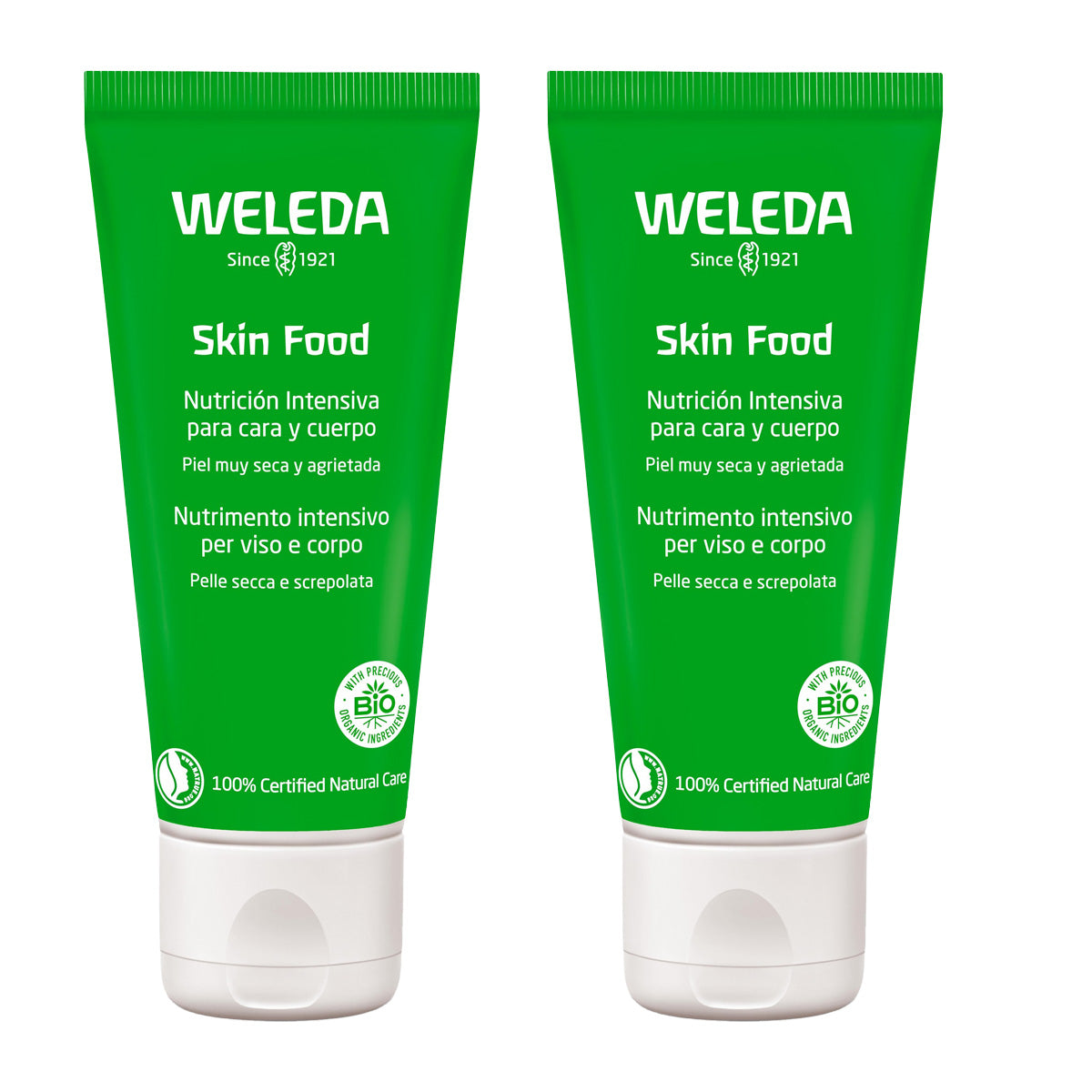 Pack de 2 Cremes Medicinais para a Pele Weleda Skin Food