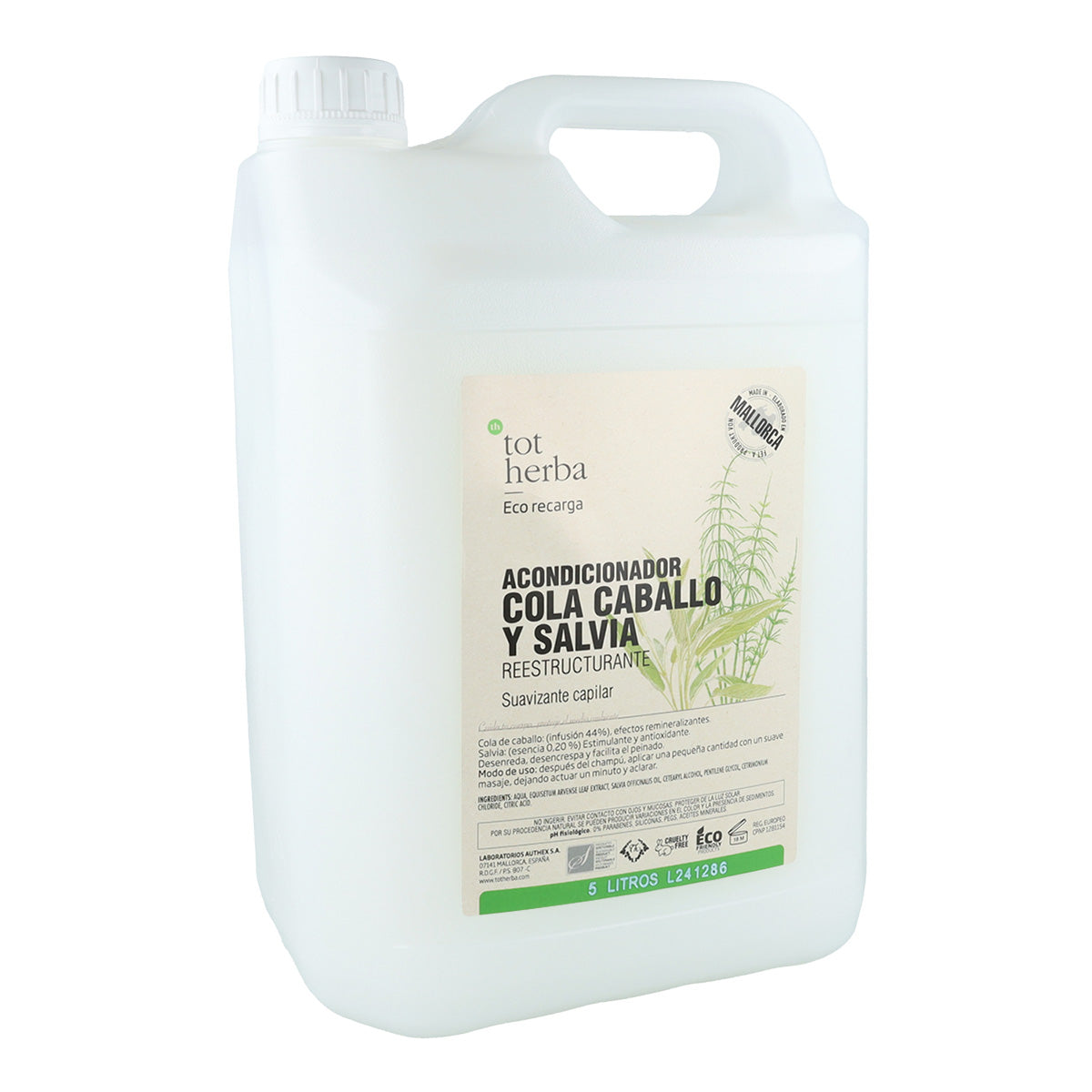 Pack de 2 condicionadores Tot Herba Cavalinha e Sálvia 5 L