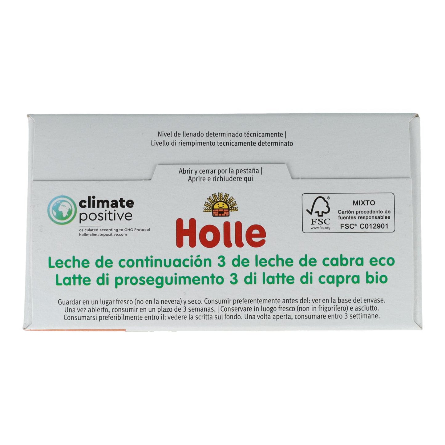 Leite de transição de cabra Holle 3 ECO 10+ meses biológico 400g