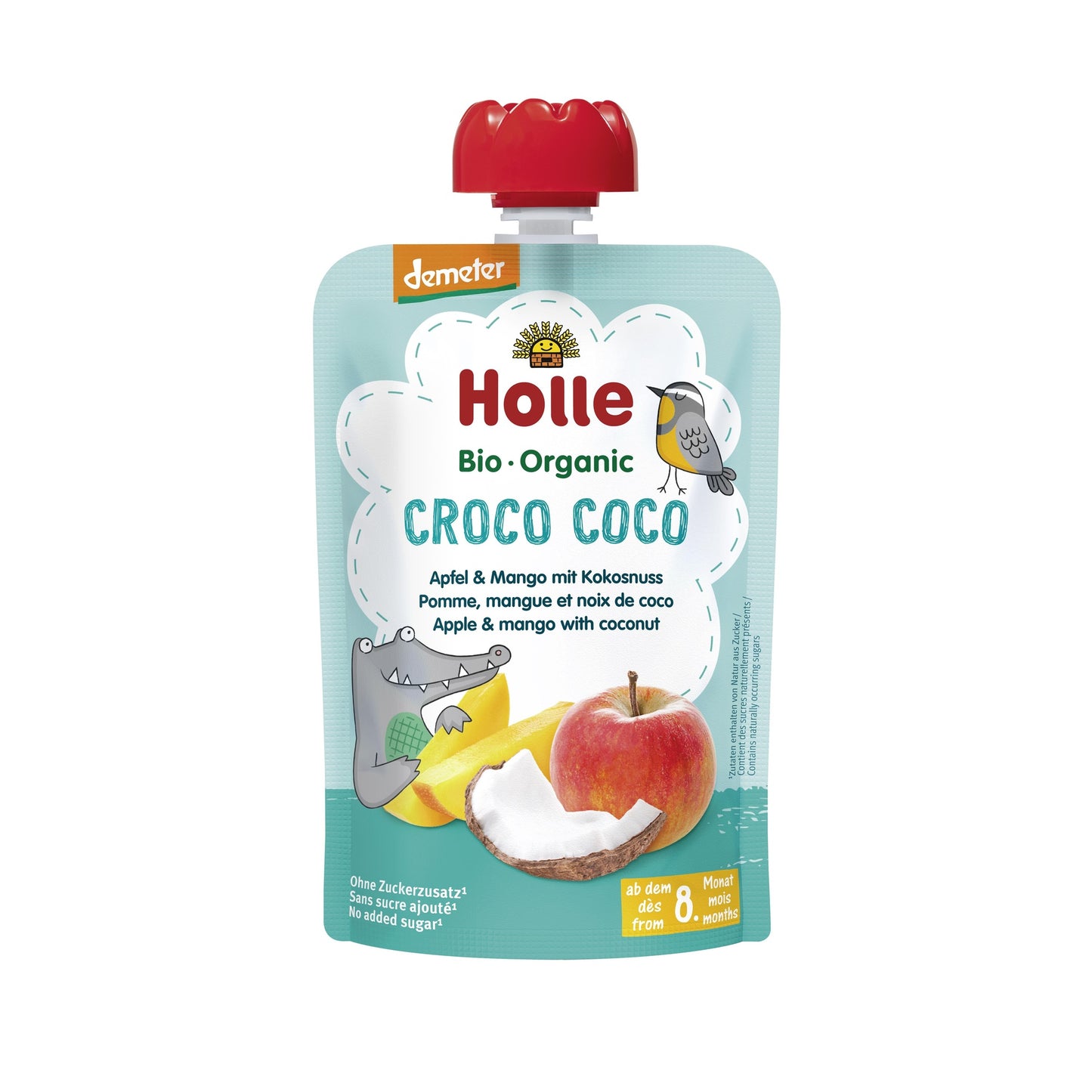 CROCO COCO - Maçã, Manga, Coco (a partir dos 8 meses) Eco/Dem Holle 100g