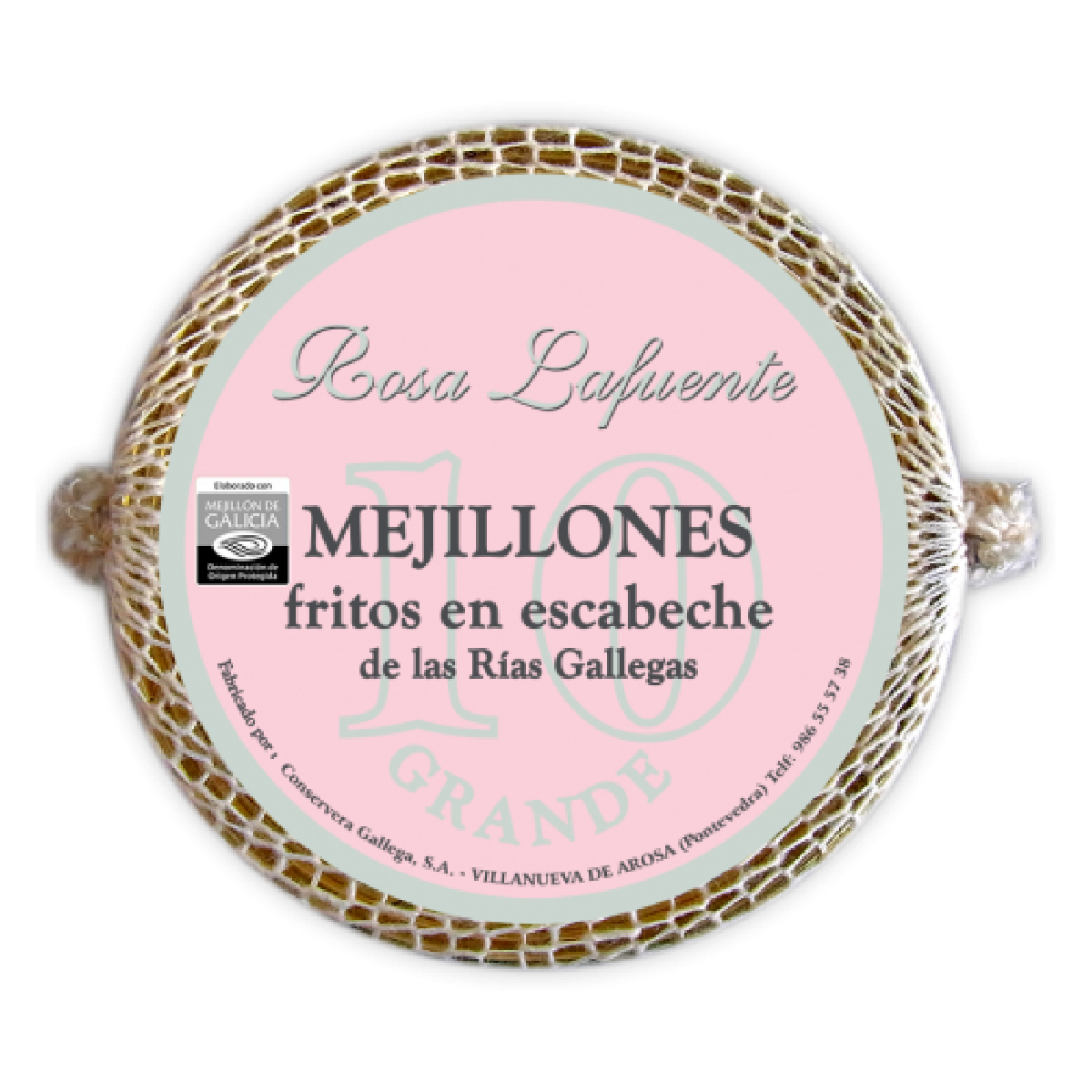 Mexilhões fritos em conserva 10 unidades Rosa Lafuente 115 g