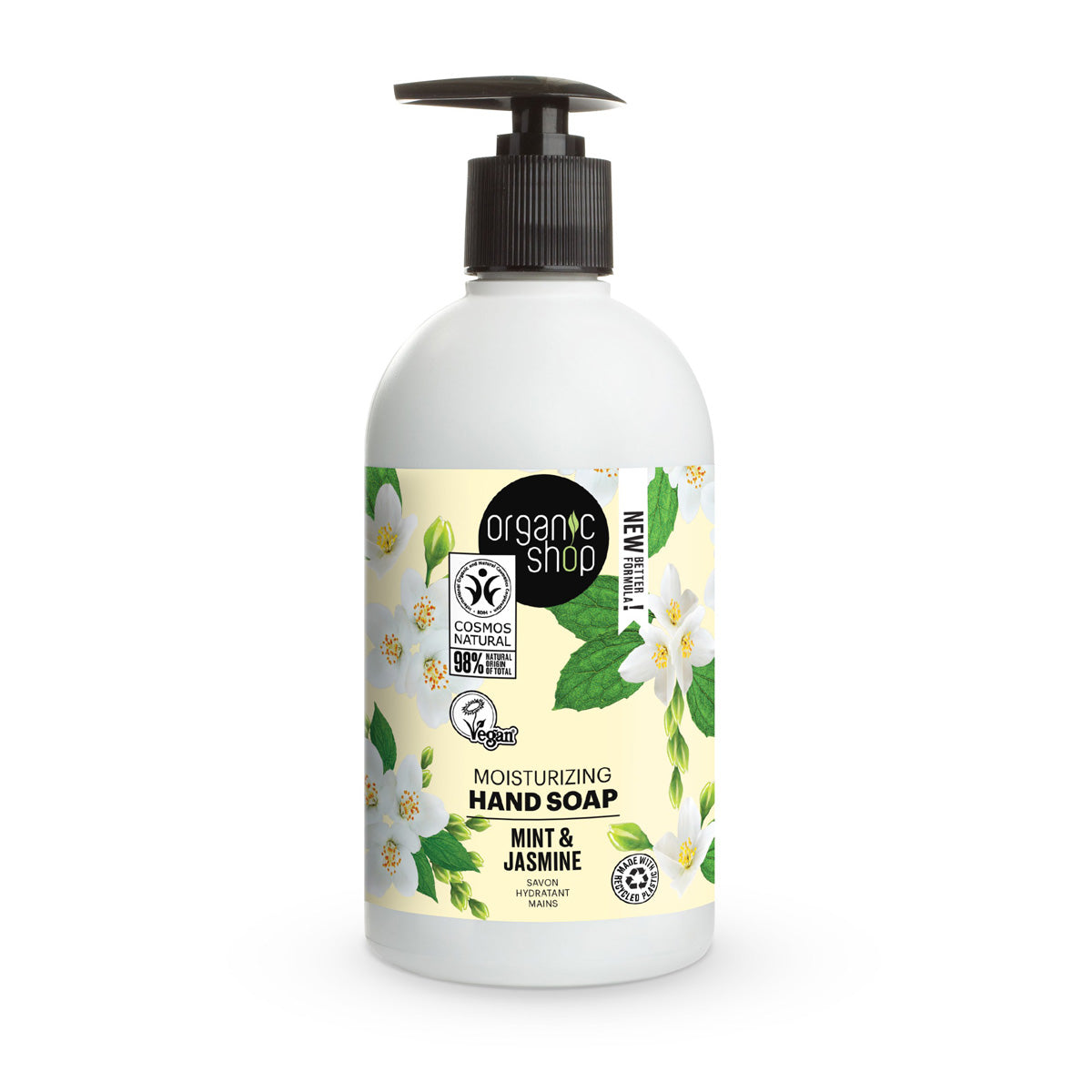 Sabonete Líquido para as Mãos Jasmim Mentolado Organic Shop 500 ml