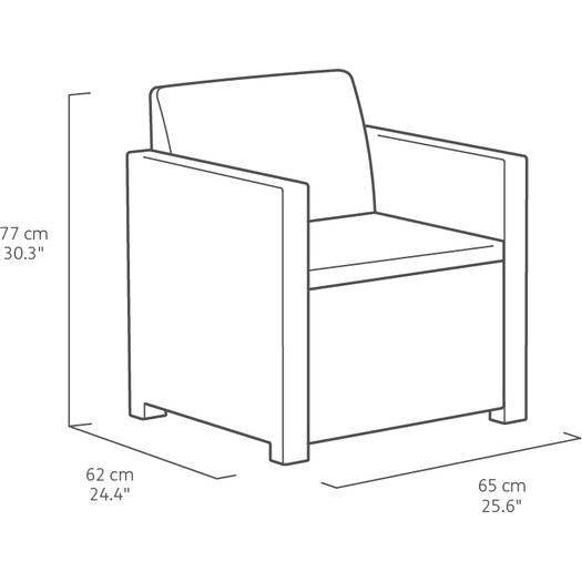 Conjunto de mobiliário Victoria Lounge Graphite