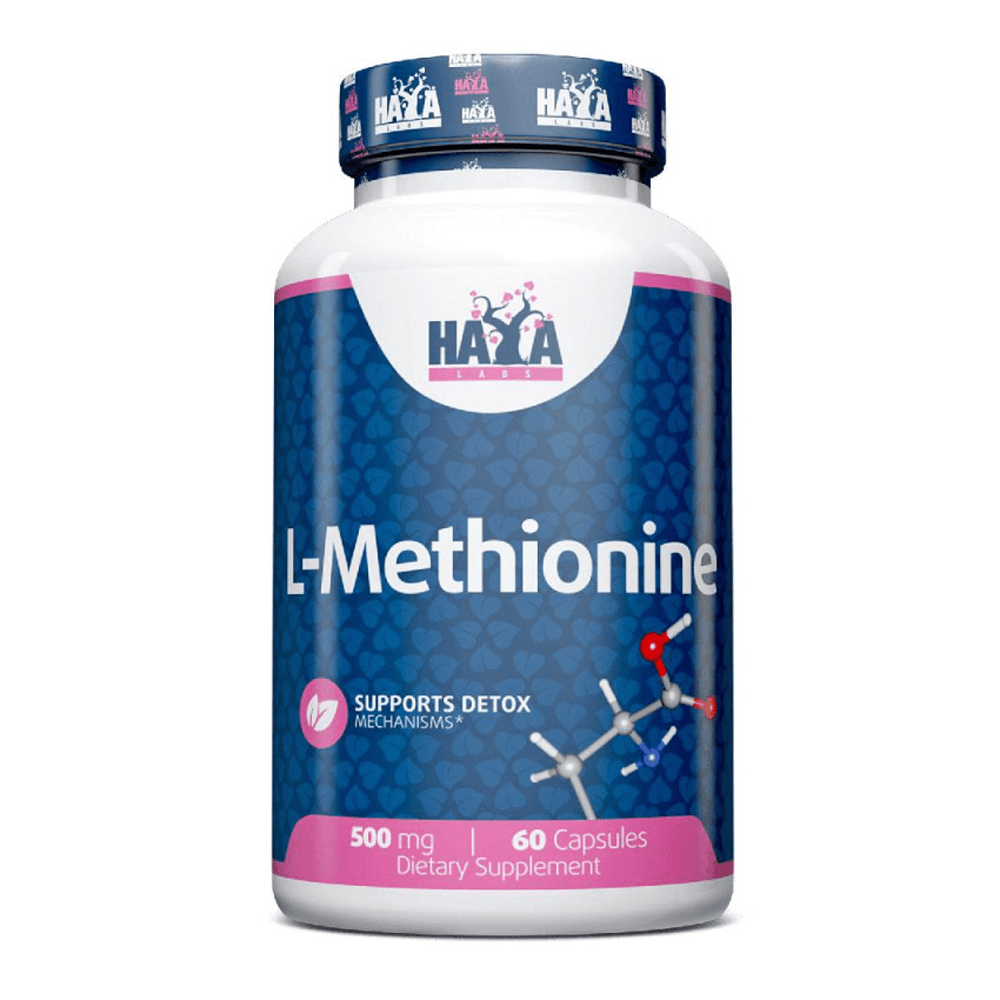 L-metionina 500mg - 60 Cápsulas - Aminoácidos - Haya Labs_0