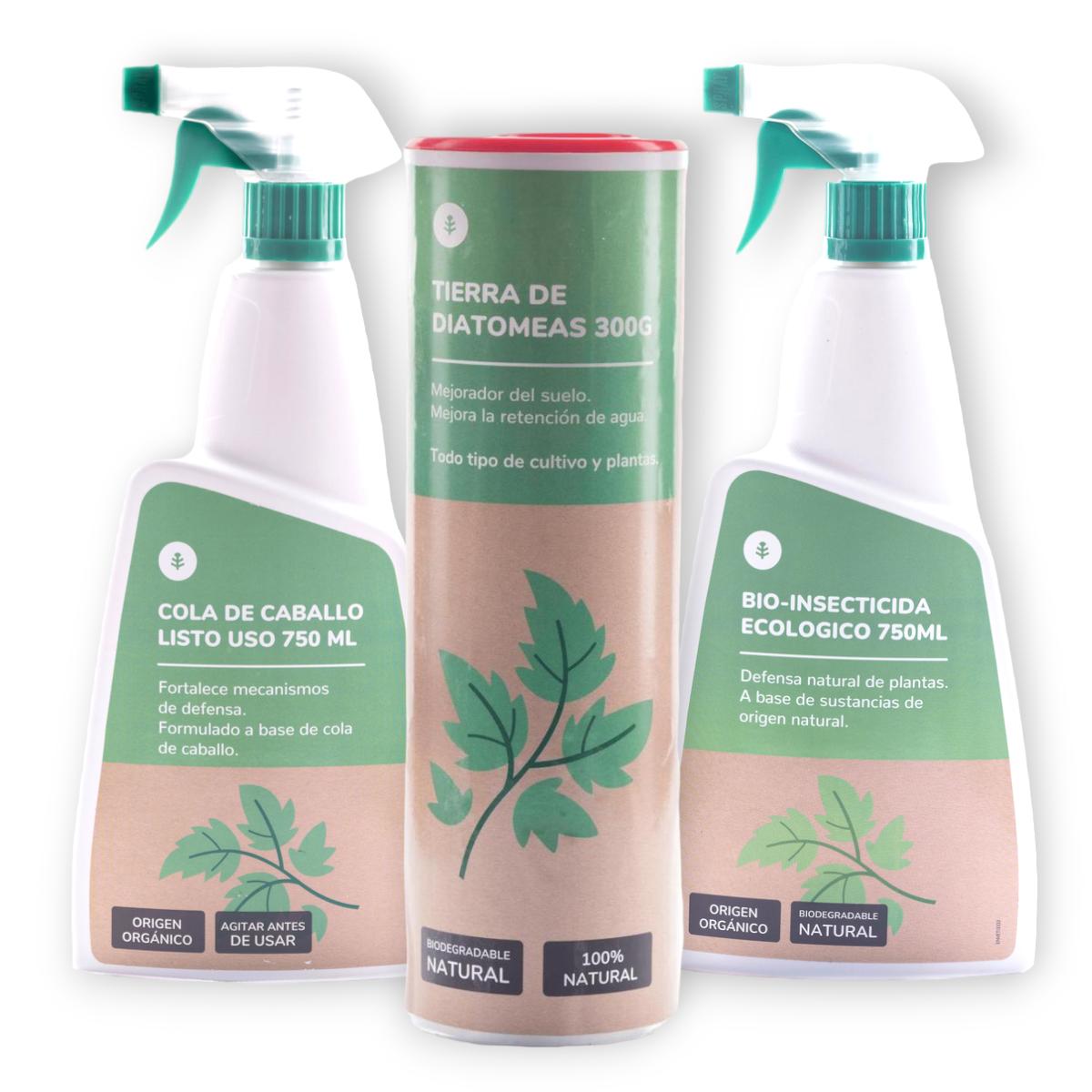 Pacote de controlo de pragas e doenças para ambientes interiores Planeta Huerto