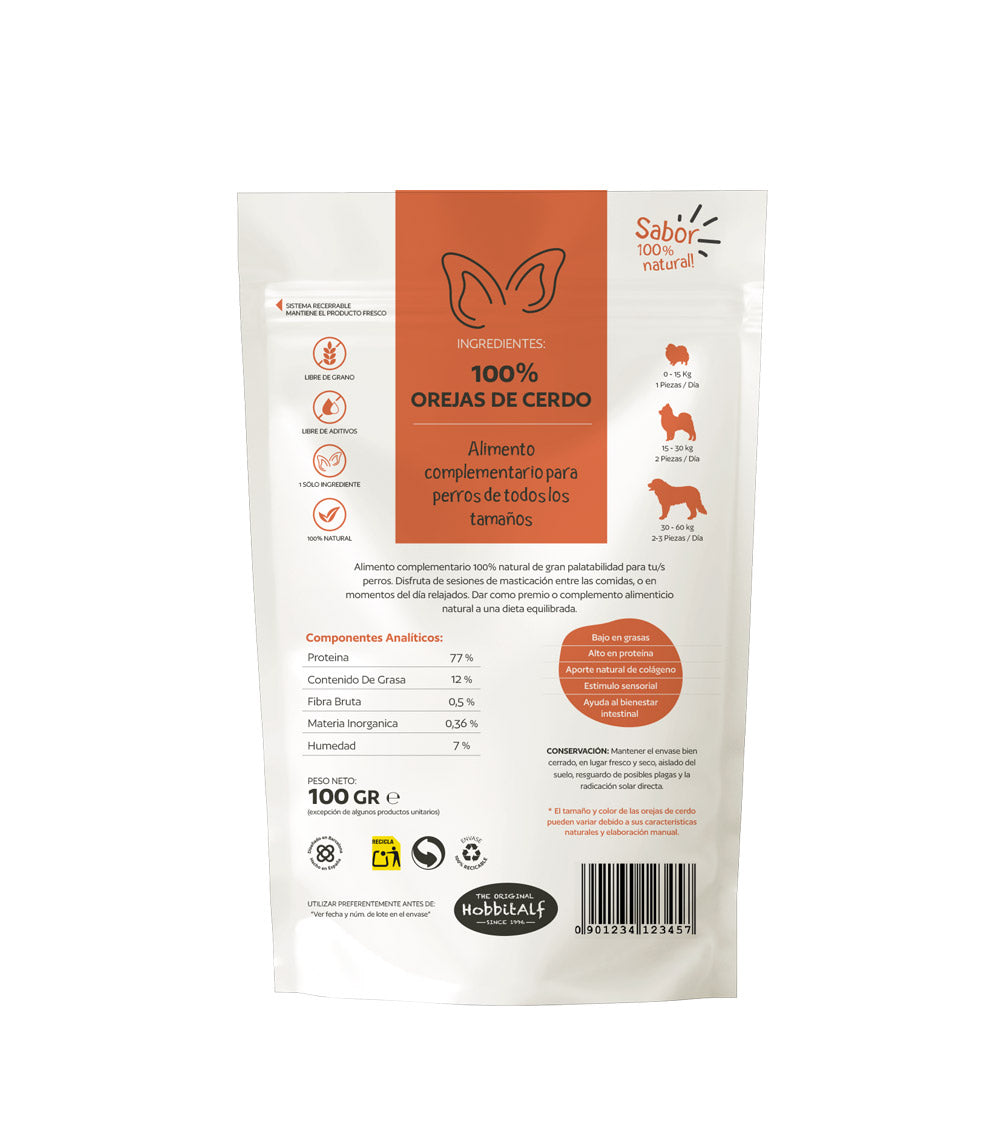 Orelha de Porco Hobbitalf 100 g
