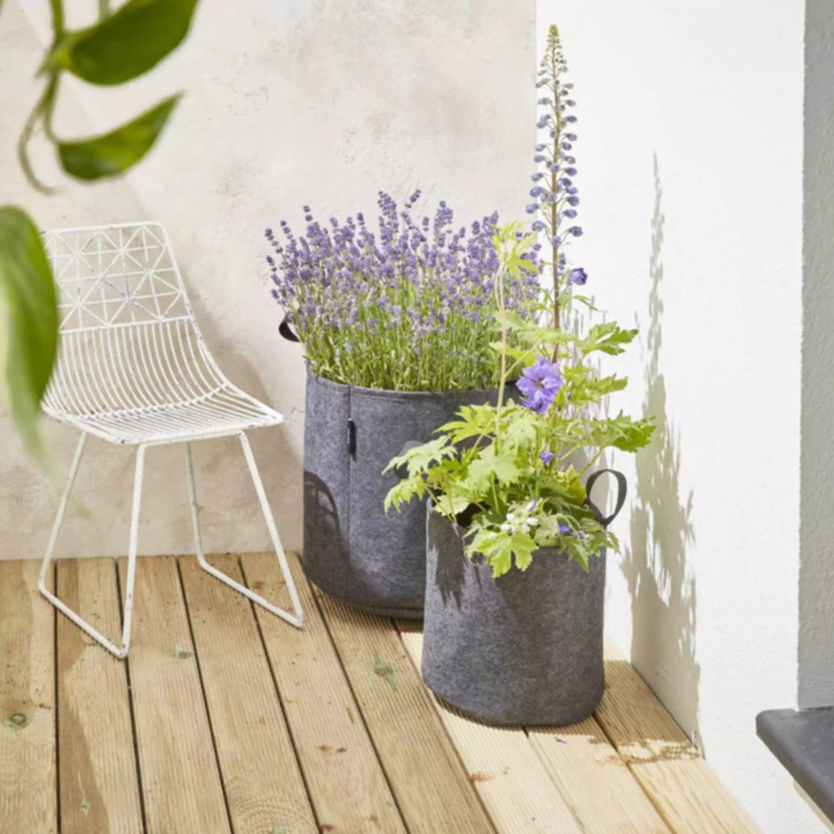 Saco de plantação em feltro geotêxtil cinzento Bag4Plant ø25cm 12,3L