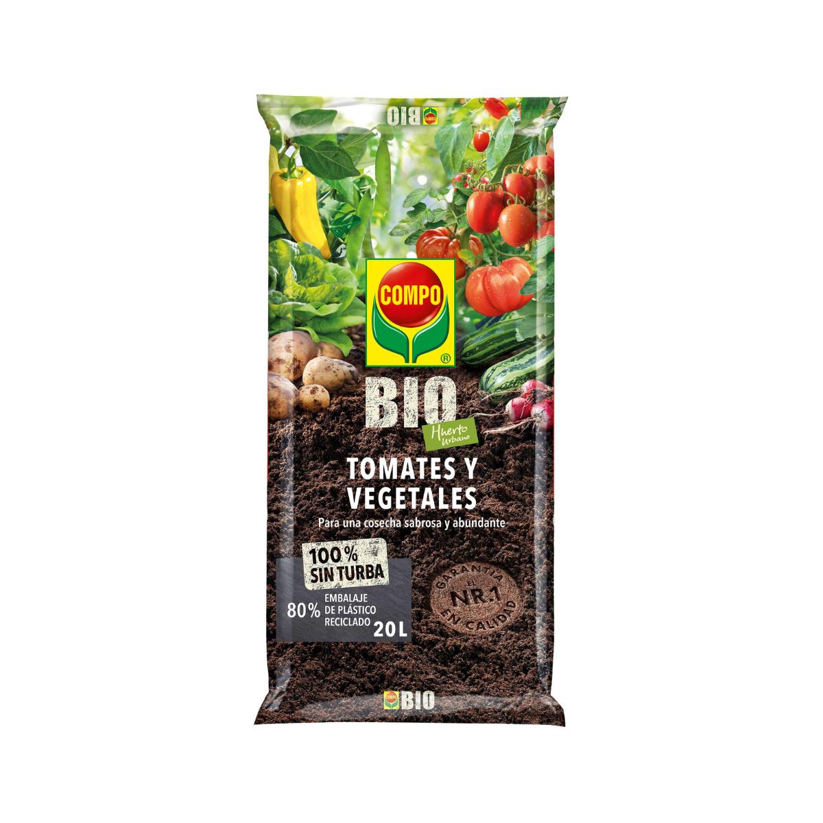 Substrato Compo Bio Tomates e Vegetais 20 L