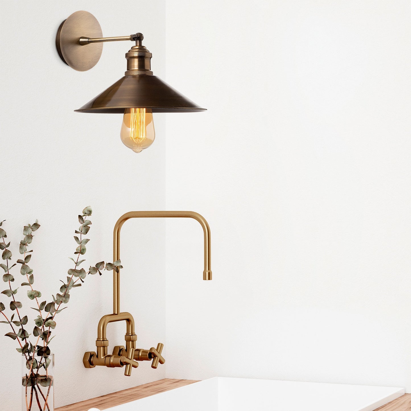 Aplique De Pared, Metal , Vintage, 24x36x25, Casquillo E 27 Max 40 W