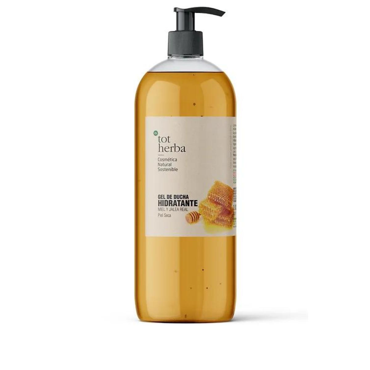 Gel de banho hidratante com mel e geleia real 1 L Tot Herba