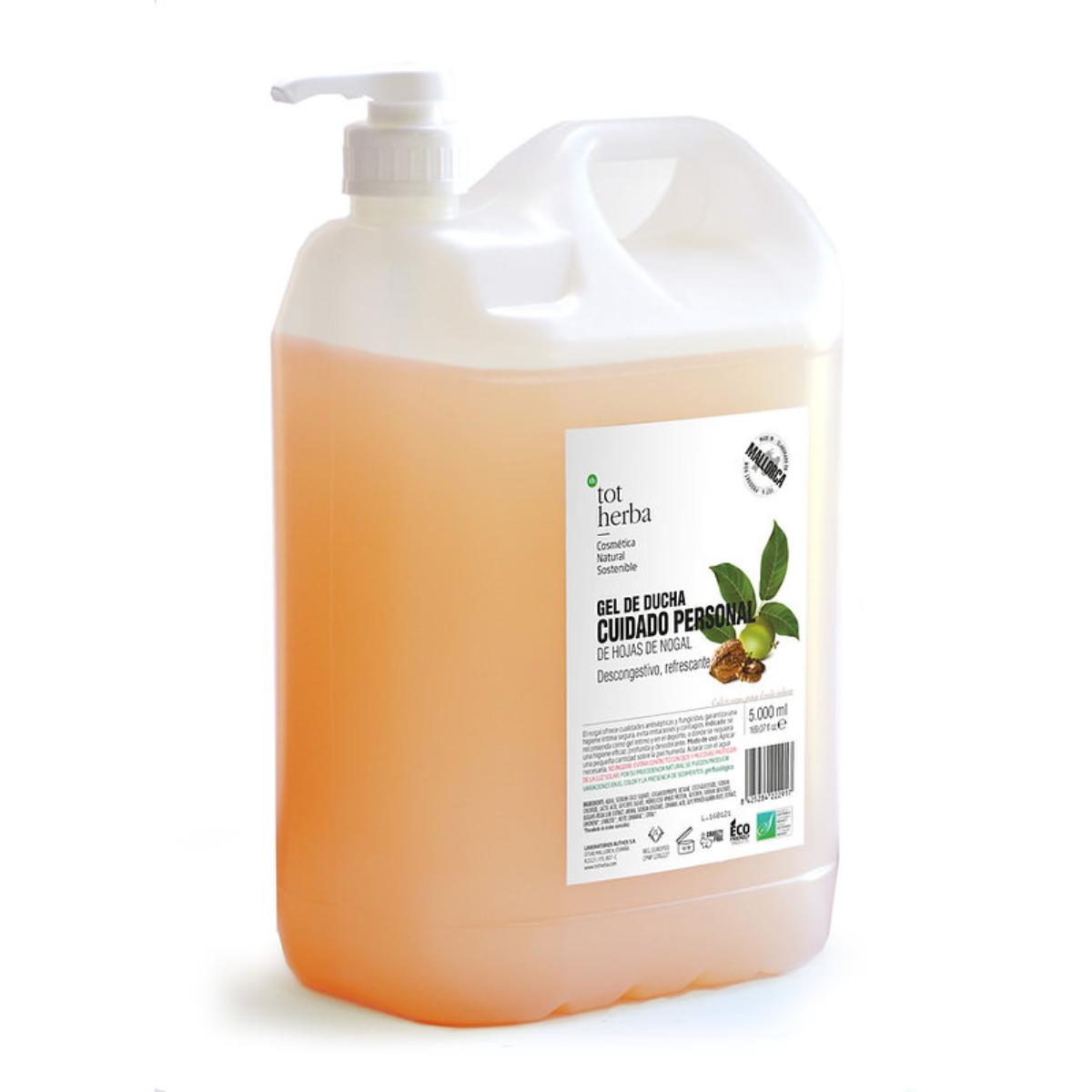 Gel de banho higiene pessoal folhas de nogueira 5 litros Tot Herba