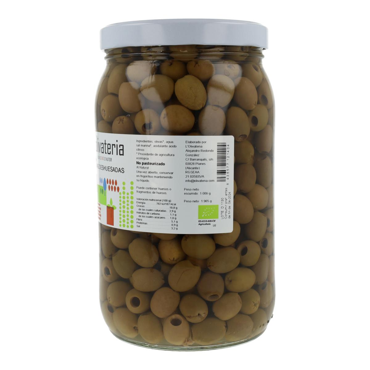 Olivateria Azeitonas Sem Caroço 1.1Kg Bio (A Granel)