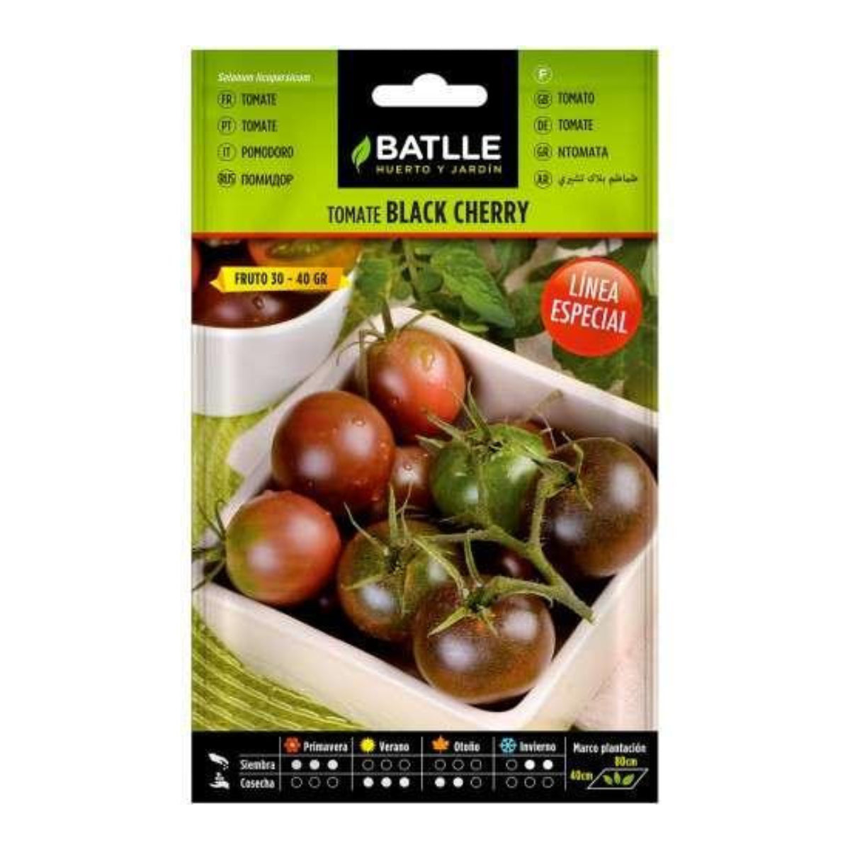 Sementes de tomate cereja preta Batlle