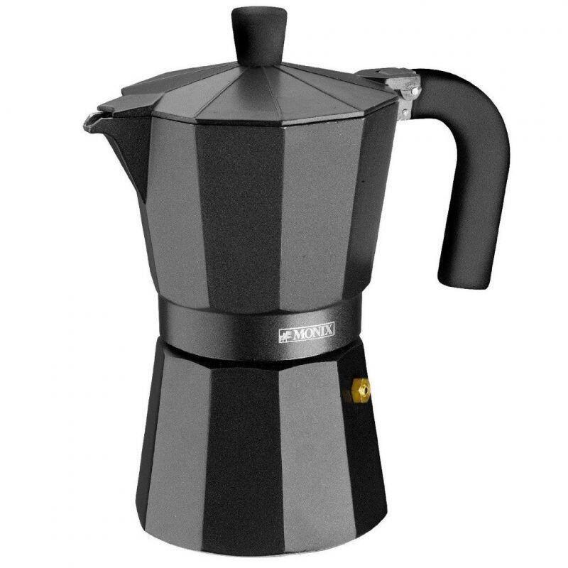 Cafetera Italiana Monix Noir M640012 12 Tazas Negra_0