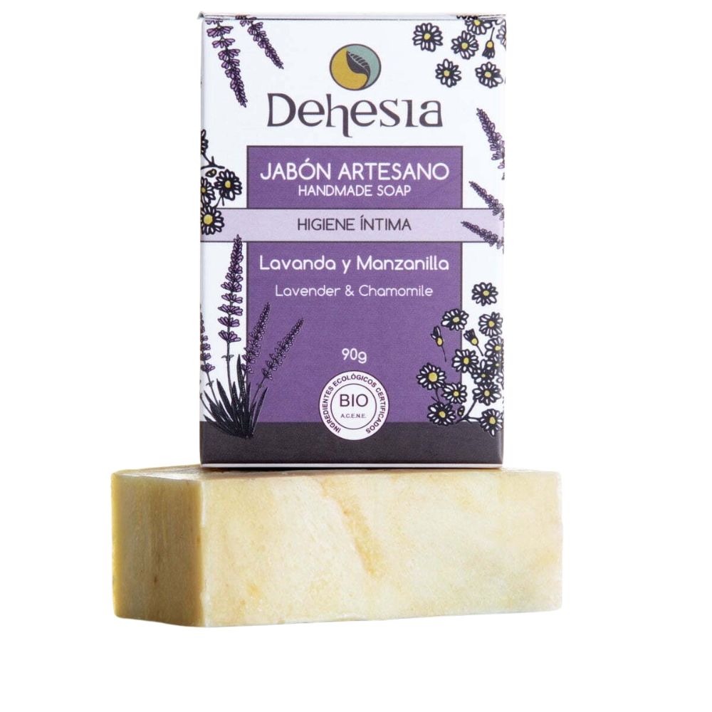 Dehesia Jabón Artesano Higiene Íntima Bio Con Lavanda Y Manzanilla 90g_0