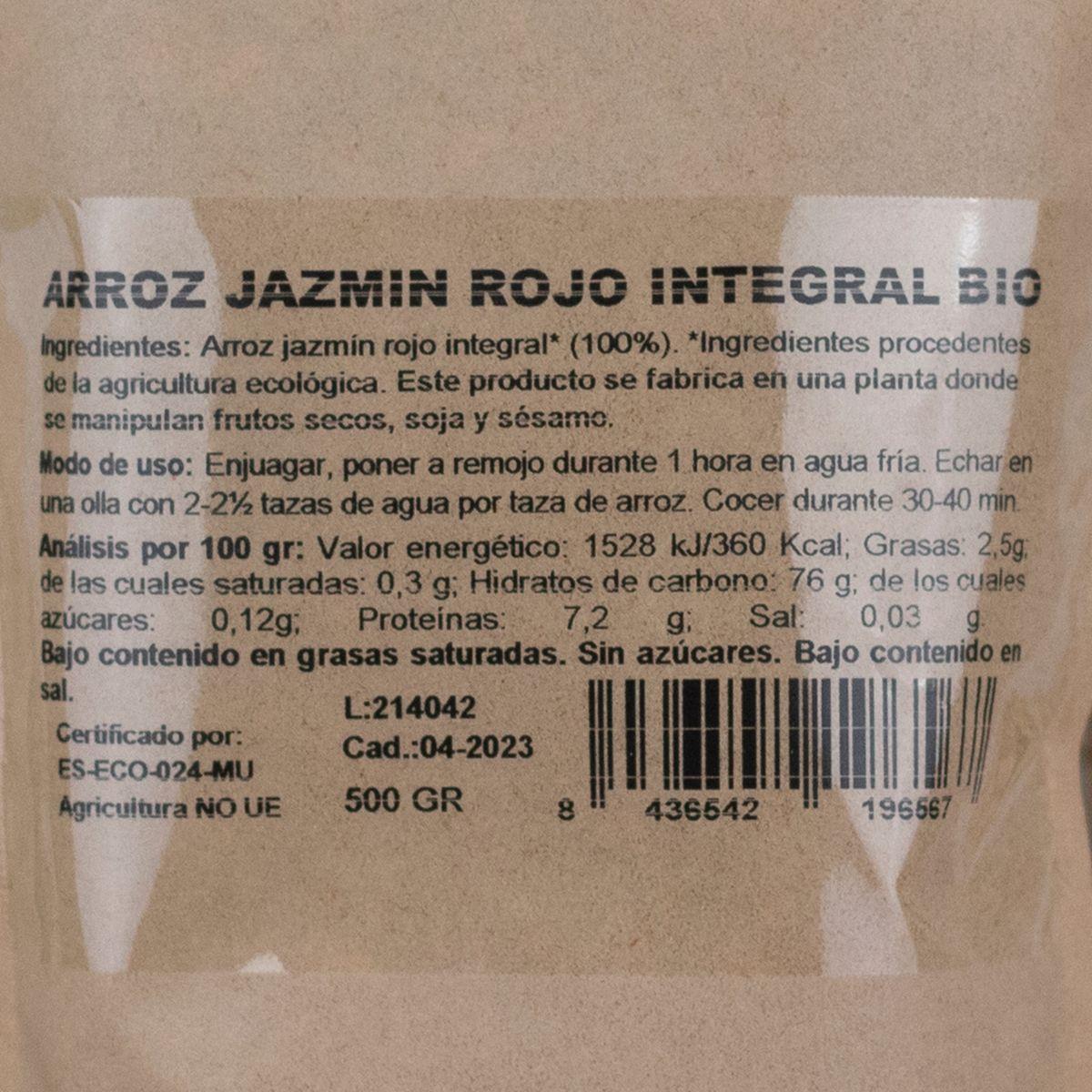 Arroz Jasmim Vermelho Integral Biológico NaturGreen 500 g