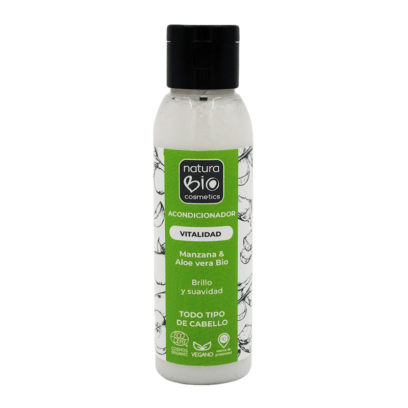 Acondicionador Vitalidad 100 Aloe Manzana Bio, NATURABIO, 100 ml