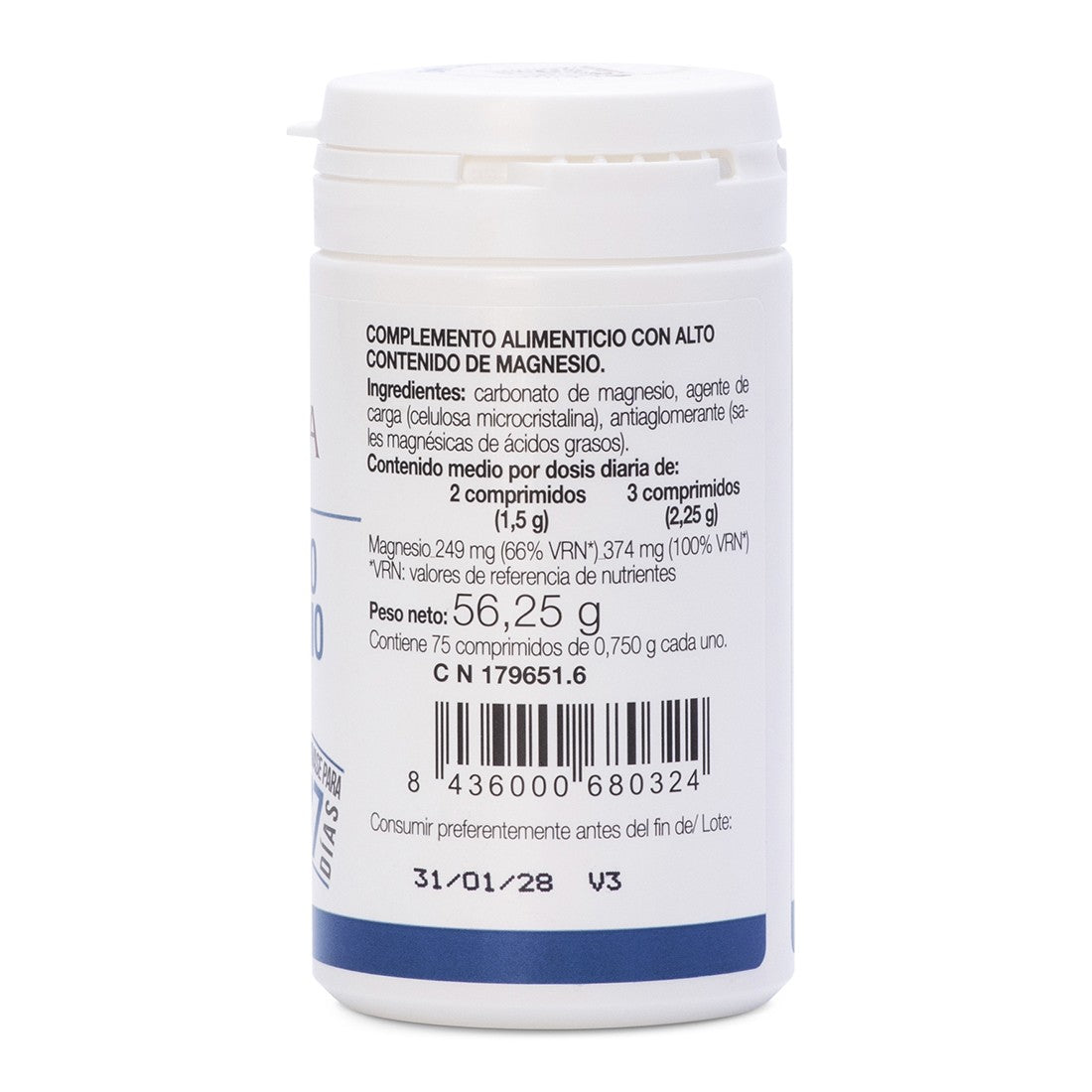 Carbonato de Magnésio Ana Maria LaJusticia 75 comprimidos