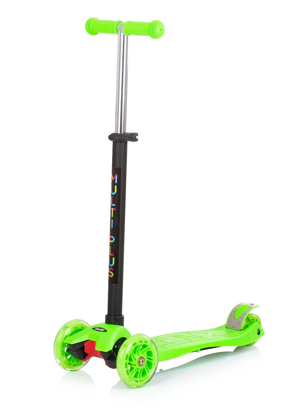 Patinete Infantil 3 En 1 Multi Plus Con Asiento Y Mango Parental Green_4