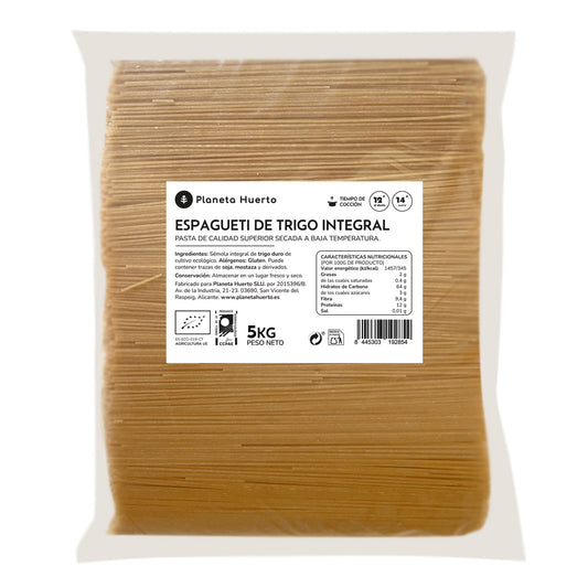 Esparguete integral ECO Planeta Huerto 5 Kg