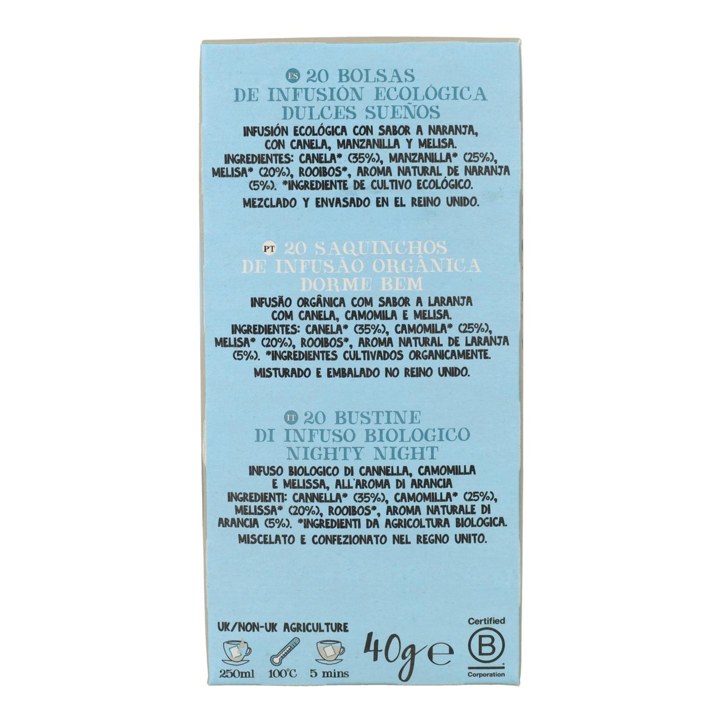 Infusão Little Dreamer Bio Cupper 20 saquetas