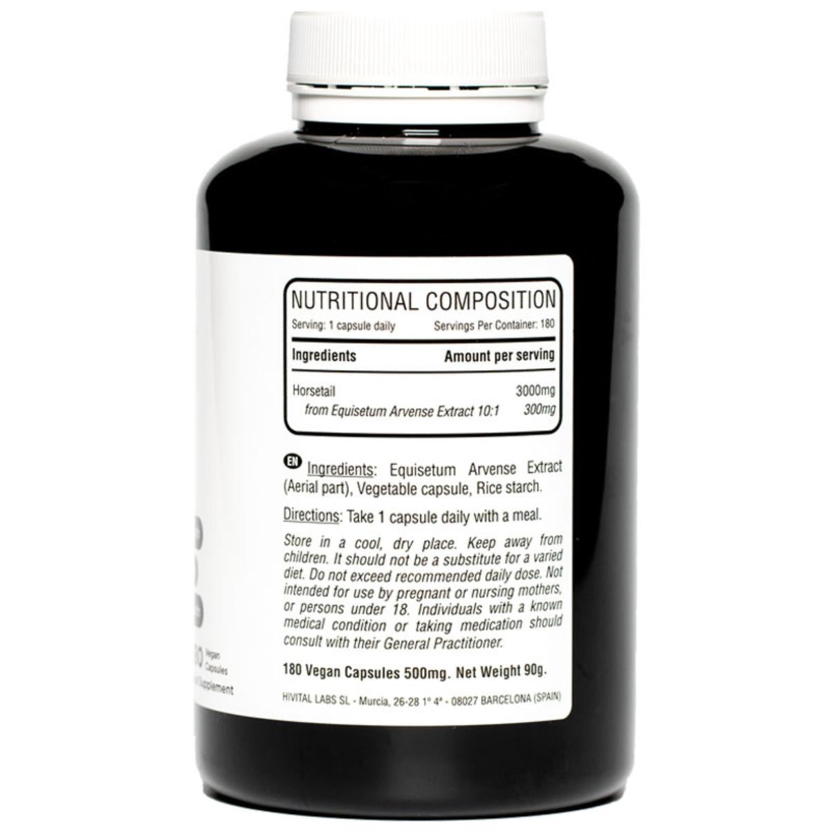 Cavalinha 3000 mg 180 cápsulas vegan Hivital