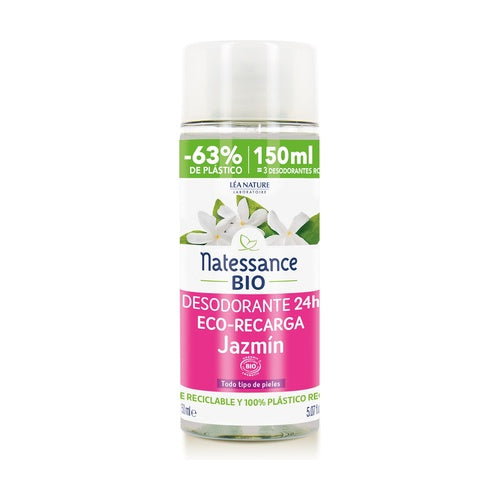 Eco - Recarga Desodorizante Natessance Jasmine 150 ml
