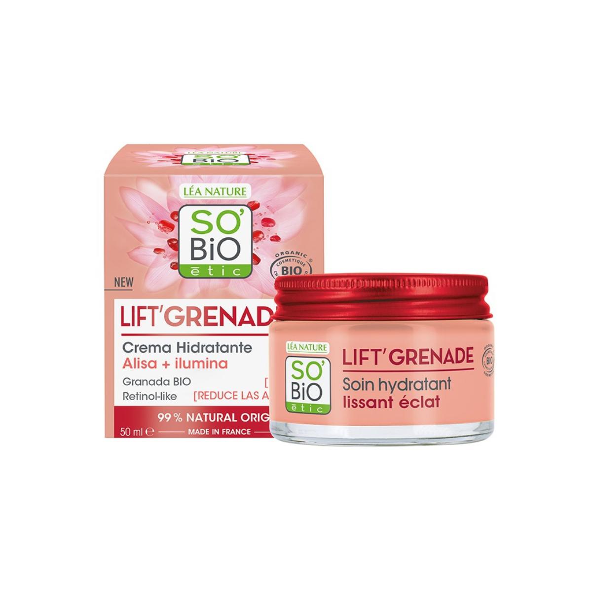 Creme hidratante Lift' granade com retinol So'Bio 50 ml