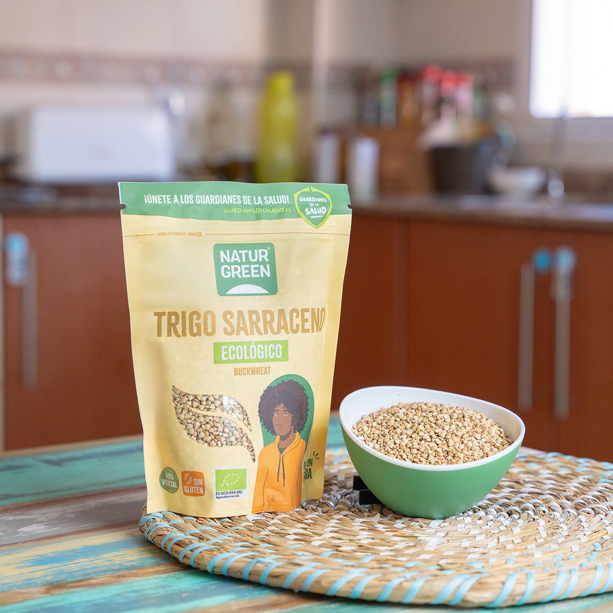 Trigo sarraceno biológico sem glúten, Naturgreen, 500 g