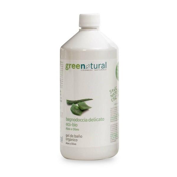 Gel de banho delicado de aloé vera e azeite Greenatural 1 L