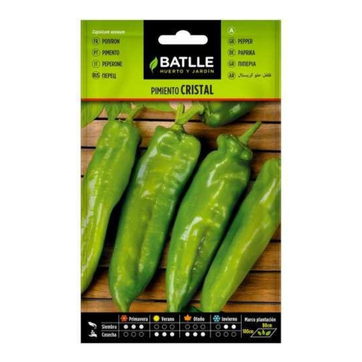 Sementes de Pimenta Cristal Batlle