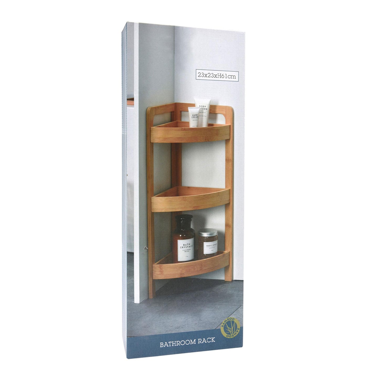 Well Home Estantería De Baño Con 3 Estantes En Bambú H.61cm_4