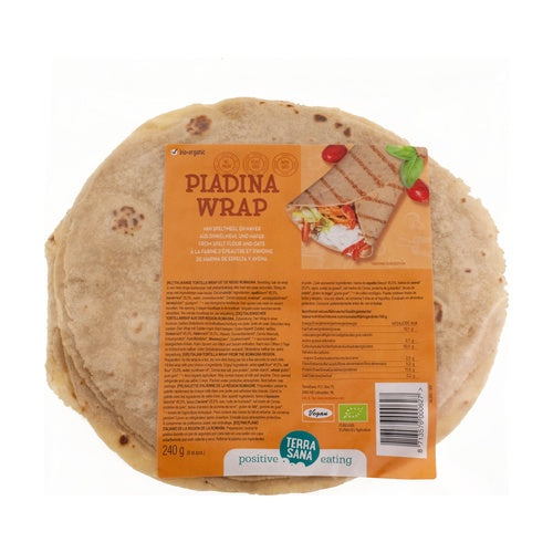 Wrap Piadina de Farinha de Aveia e Espelta Terrasana 240 g