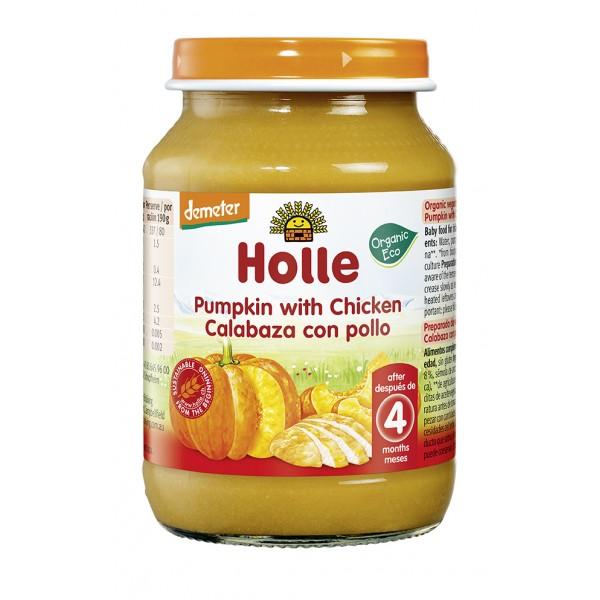Holle ECO Pote de Abóbora e Frango +5 meses 190 g