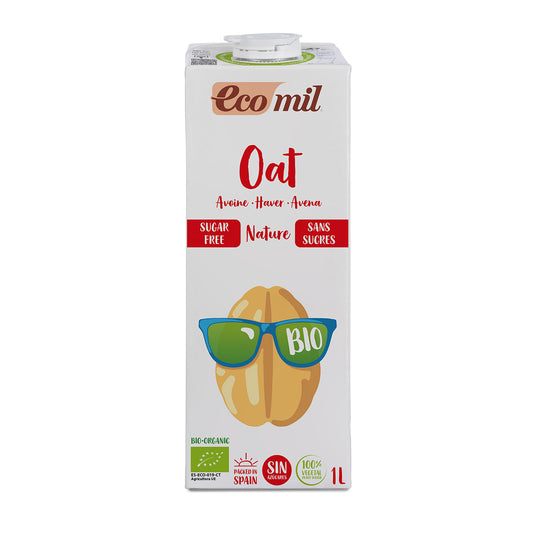 Bebida de Aveia Biológica Sem Açúcar ECOMIL 1 L