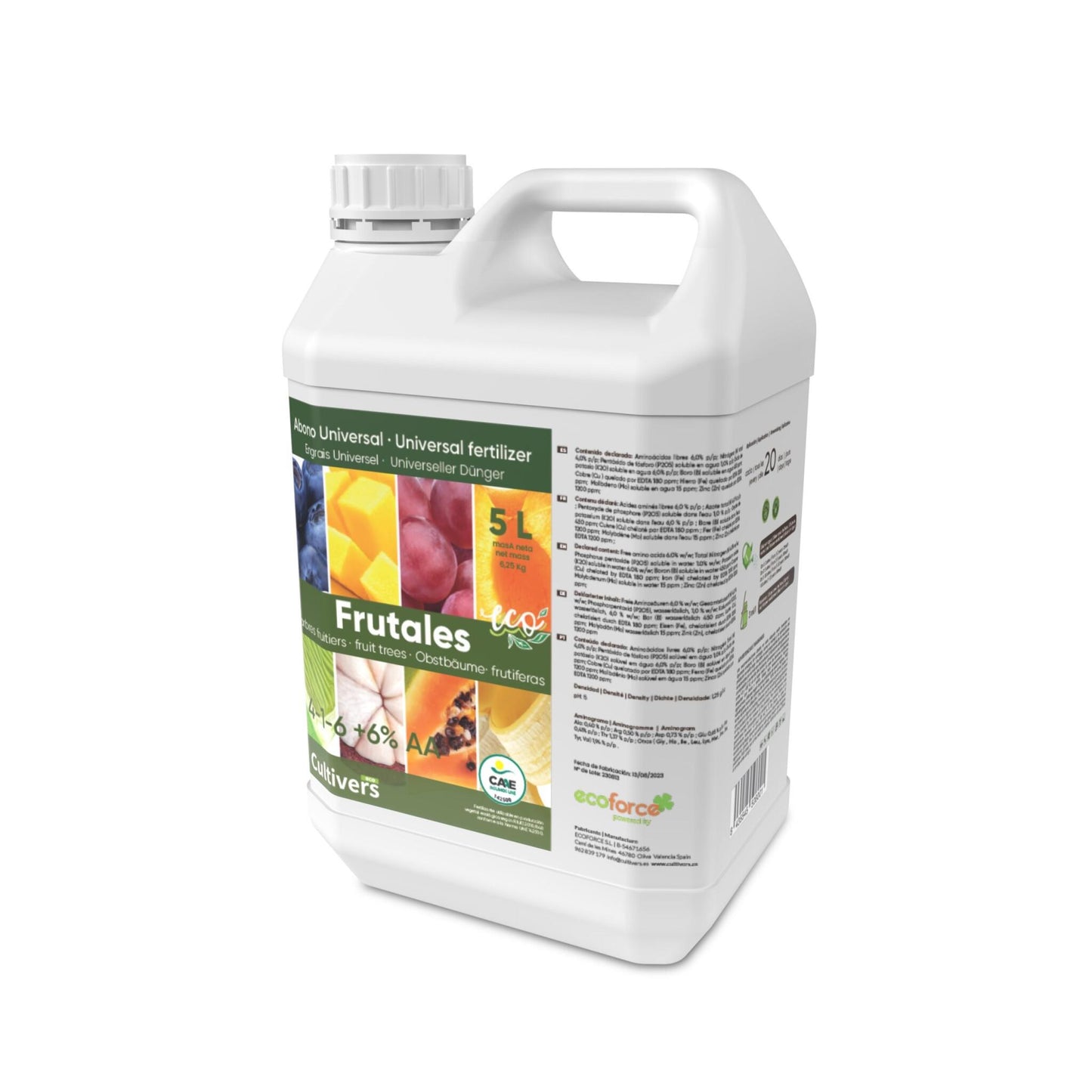 Abono Frutales Líquido Ecológico Cultivers 2x1l_2