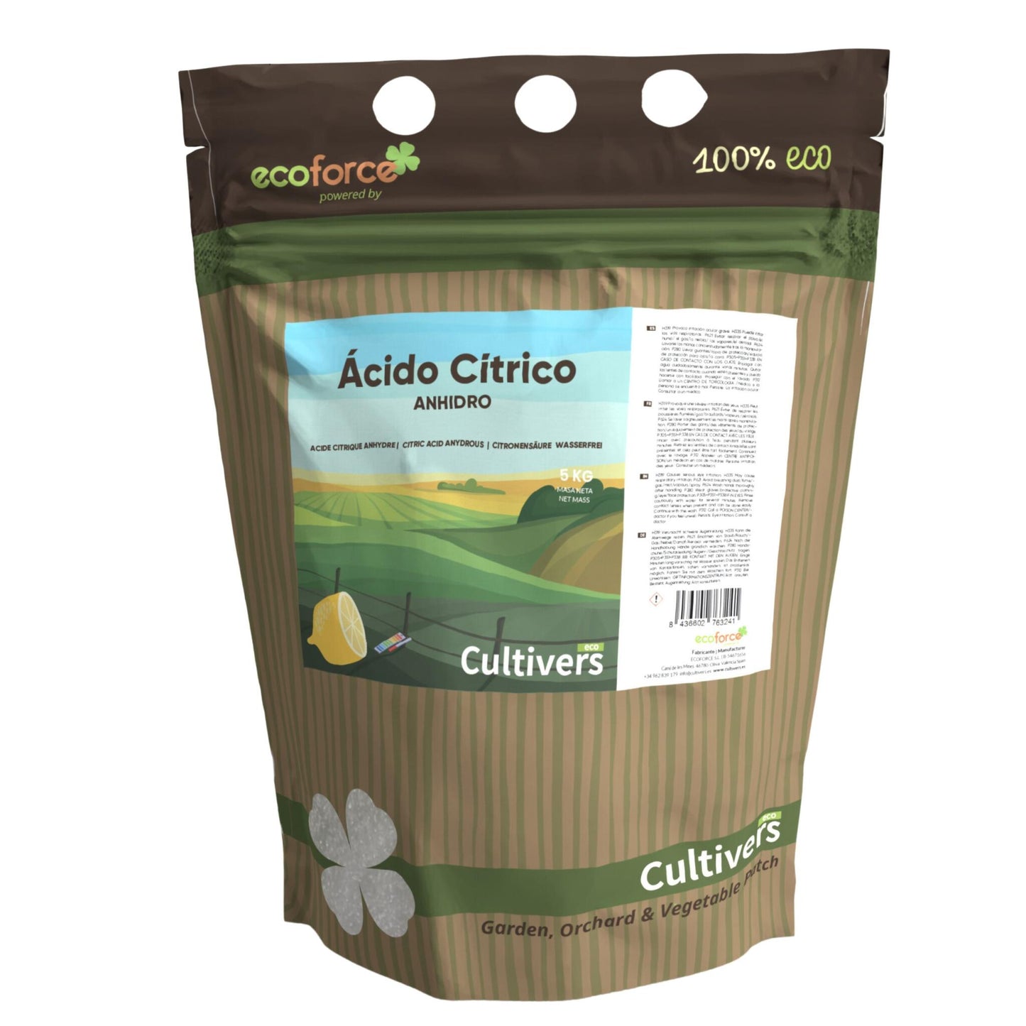 Ácido Cítrico Anhidro Cultivers 2,5 Kg_2