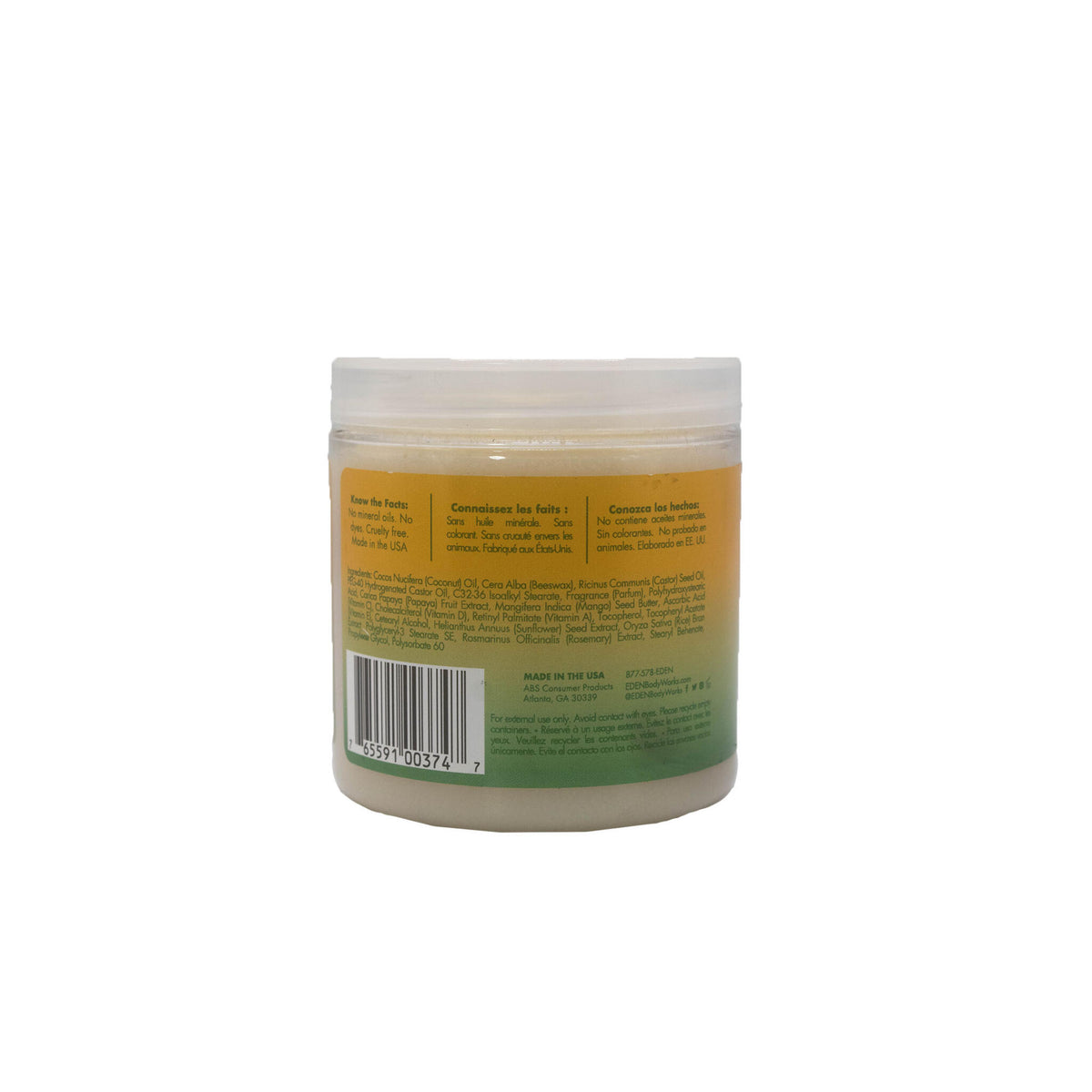 Acondicionador Capilar Papaya Y Aceite De Ricino Eden Bodyworks 227g_1