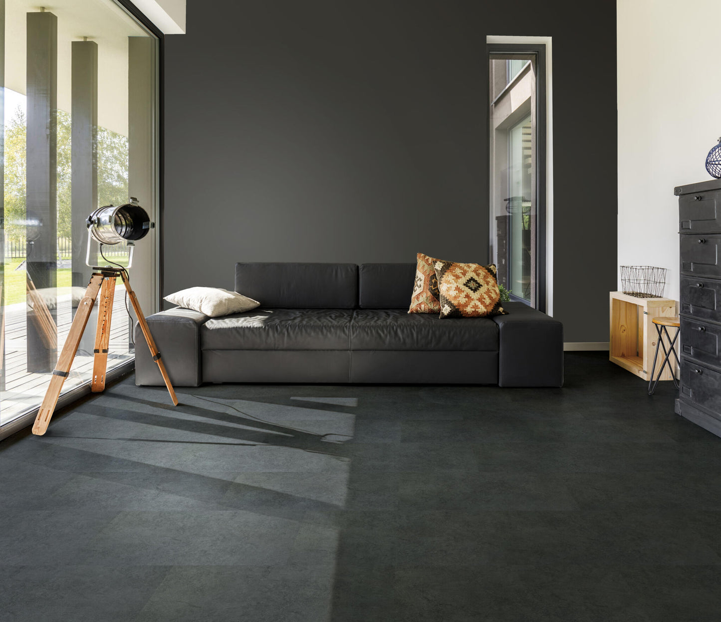 Aqua Click Tiles Xl - Paneles De Pared A Prueba De Agua Y Panel De Sueloe - Norwich Xl - Negro - 5 Paneles (2,26m²)_3