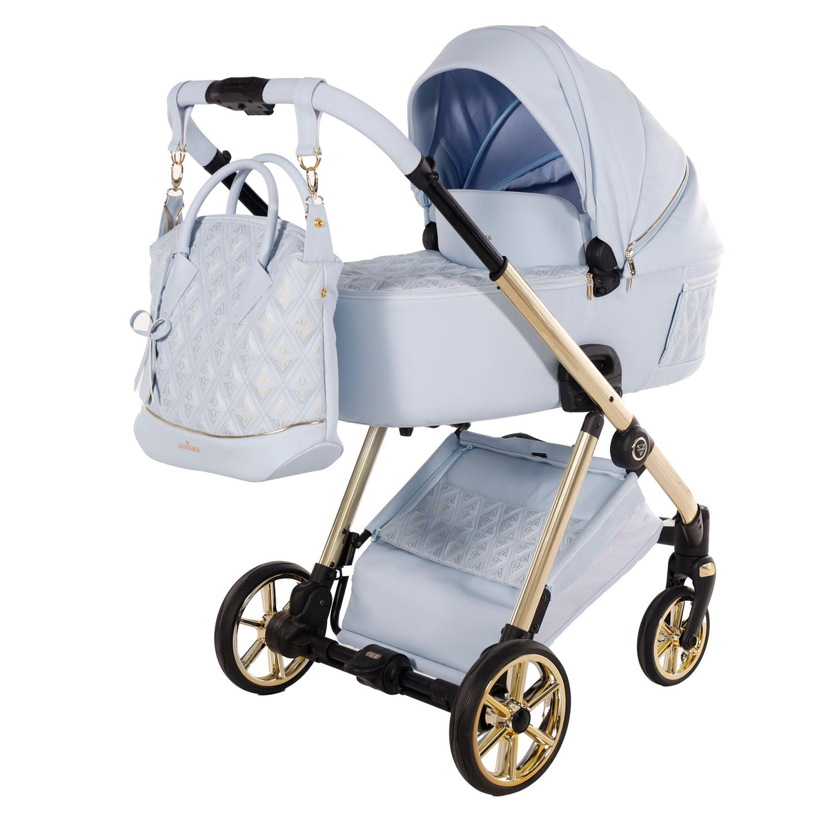 Art Deco Cochecito De Bebé Duo Azul_5
