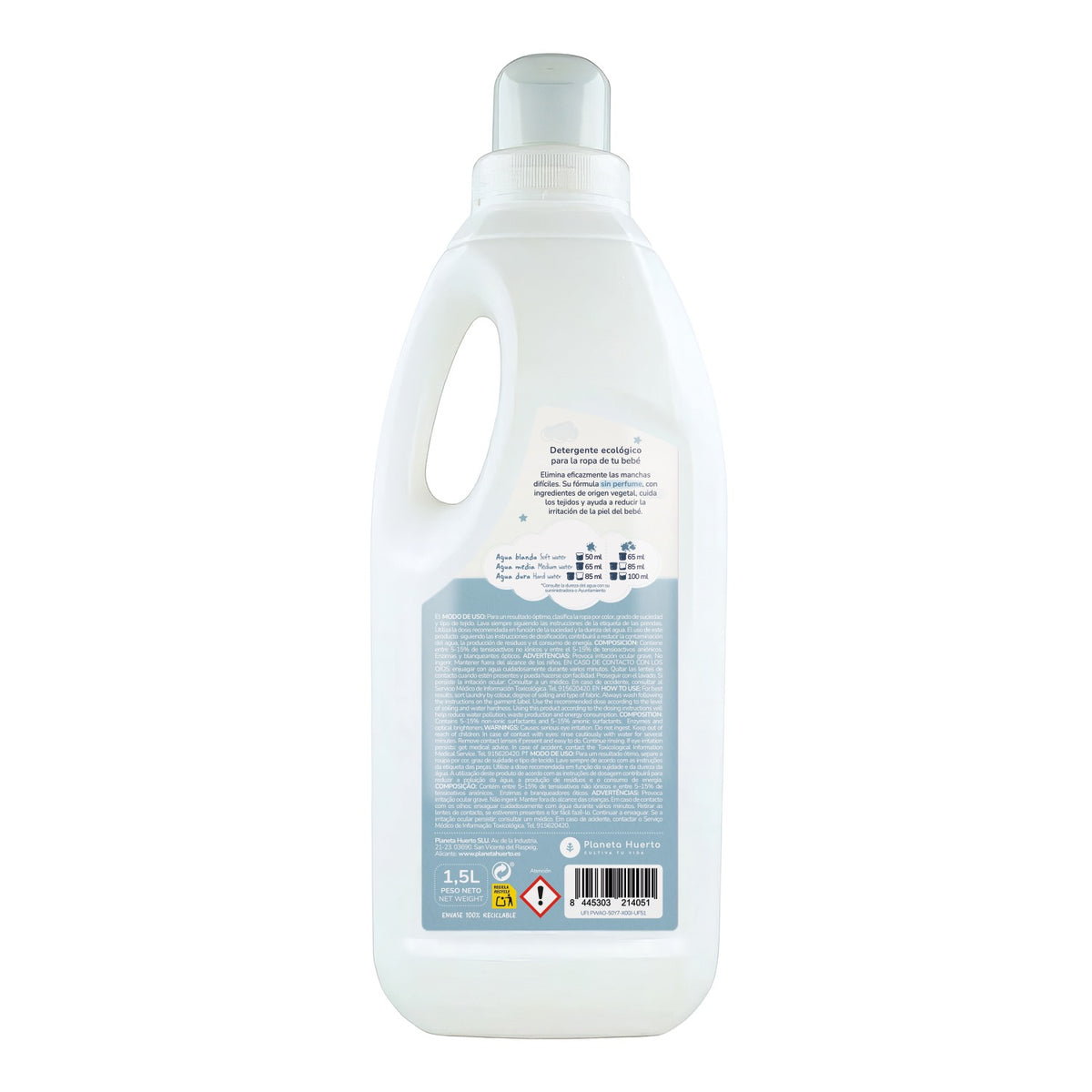 Baby Detergente suave para ropa ECO Planeta Huerto 1,5 L
