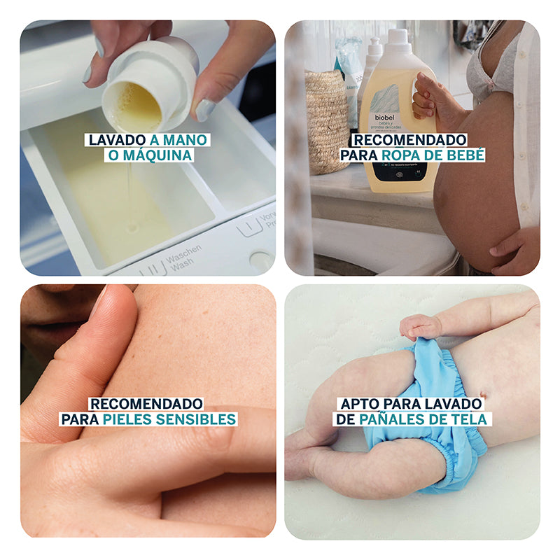 Sabão em pó Biobel para bebé e pele sensível 5 L