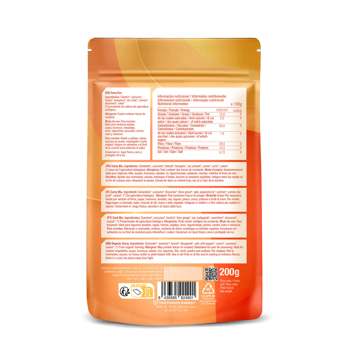 Pó de Caril ECO: (200 g) Doypack